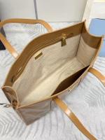 Prada Large Tote Bag in Brown Lambskin - Image 10