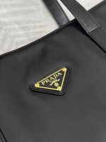 Prada Large Tote Bag in Black Lambskin - Image 2