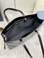 Prada Large Tote Bag in Black Lambskin - Image 3