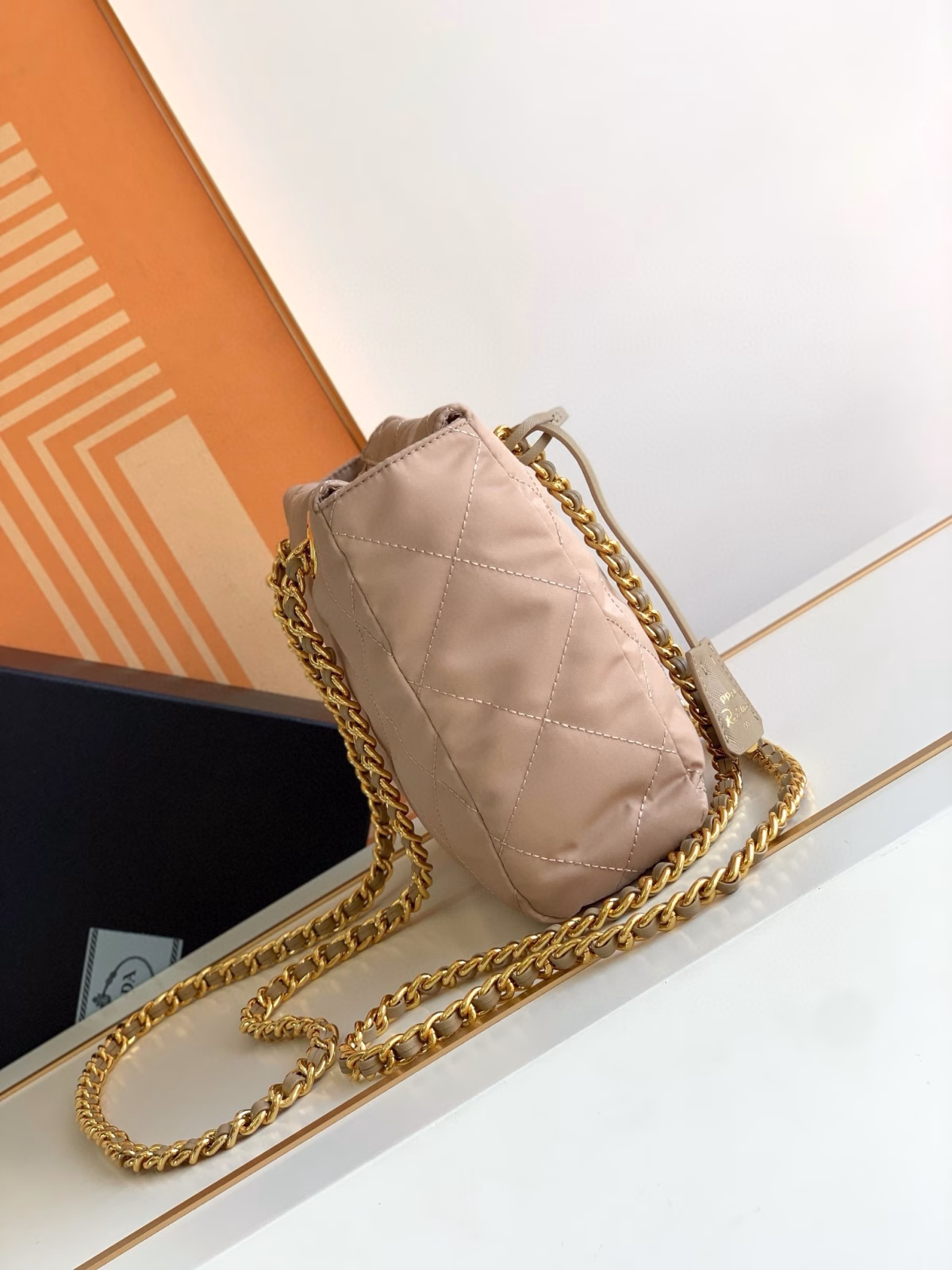 Prada Re-Edition 1995 Tote Bag in Beige Re-Nylon - Image 4