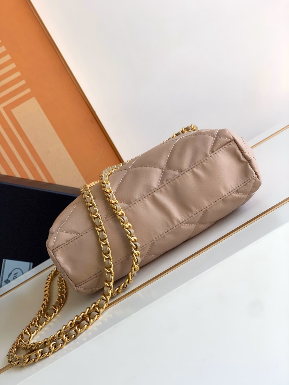 Prada Re-Edition 1995 Tote Bag in Beige Re-Nylon - Image 10