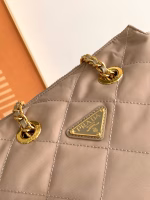 Prada Re-Edition 1995 Tote Bag in Beige Re-Nylon - Image 2