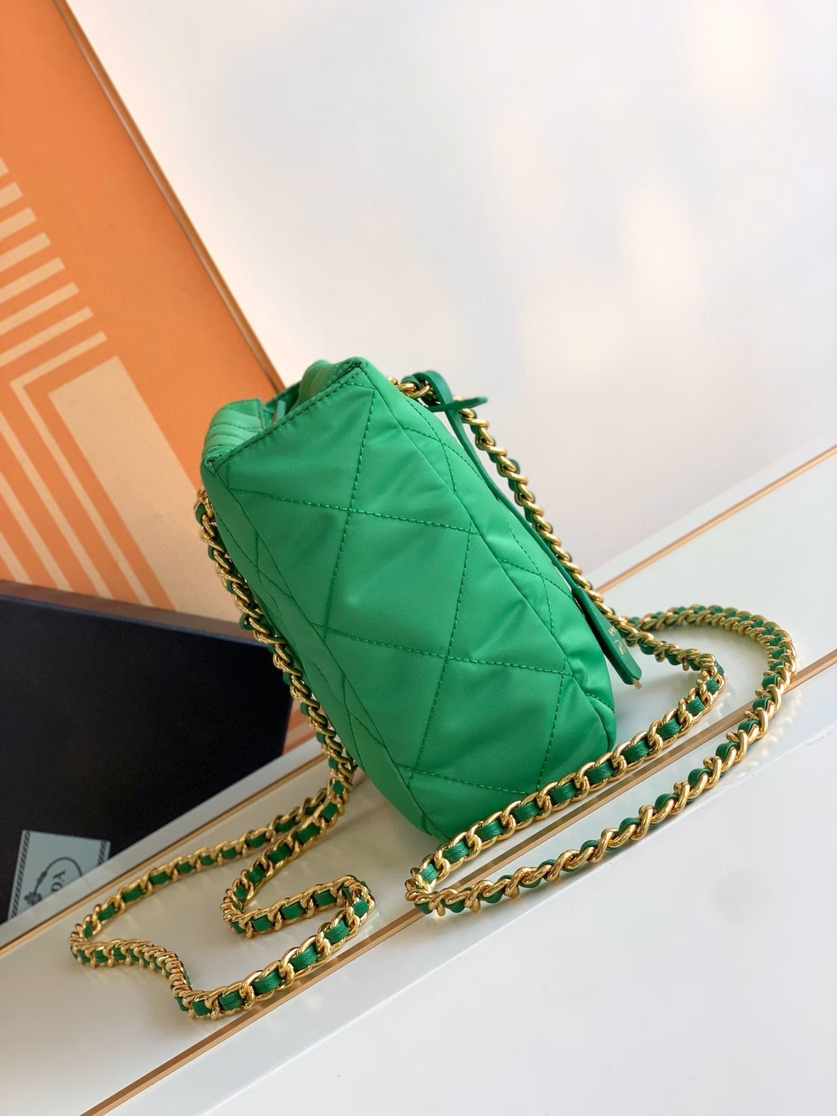 Prada Re-Edition 1995 Tote Bag in Green Re-Nylon - Image 7