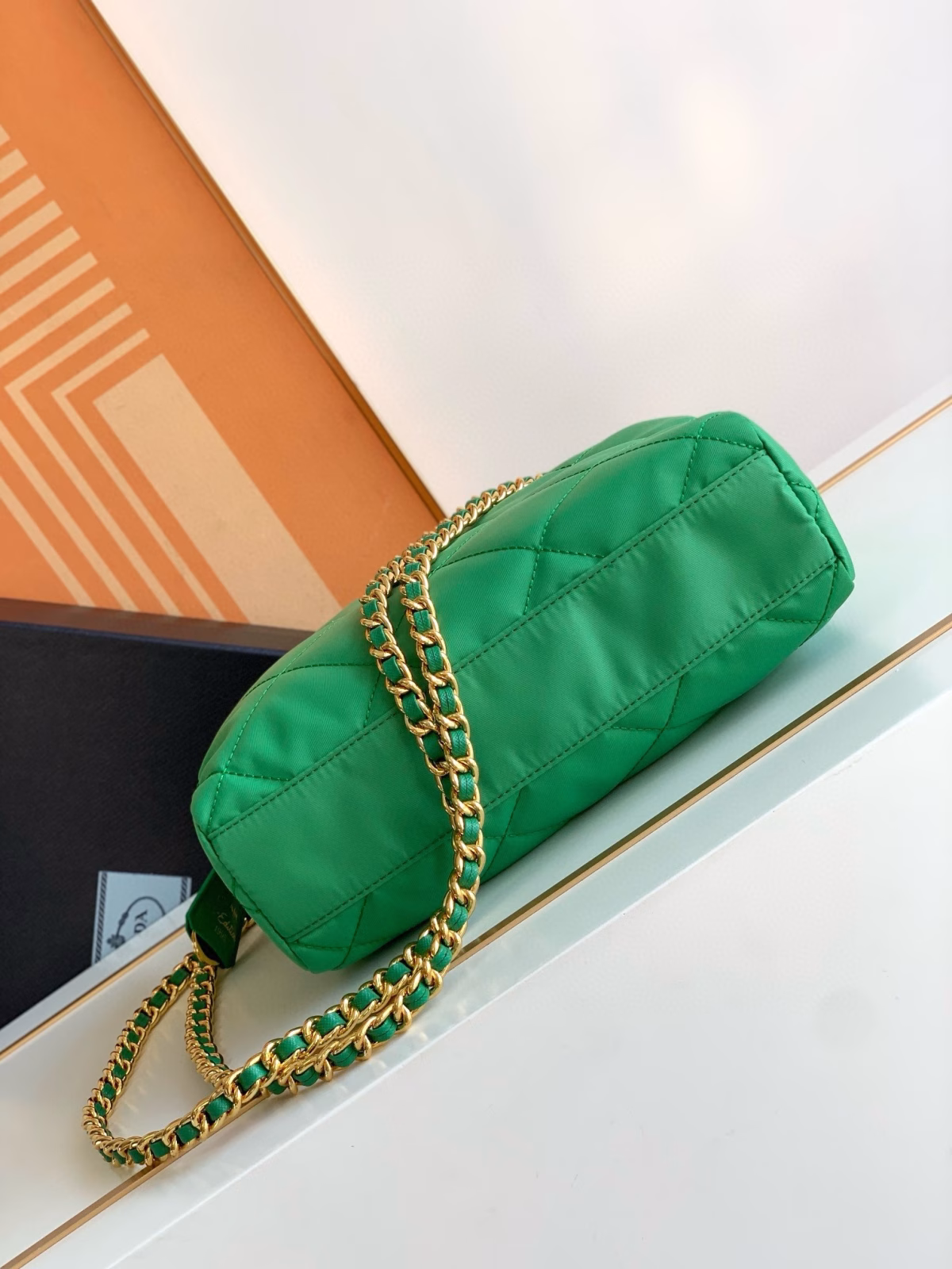 Prada Re-Edition 1995 Tote Bag in Green Re-Nylon - Image 9
