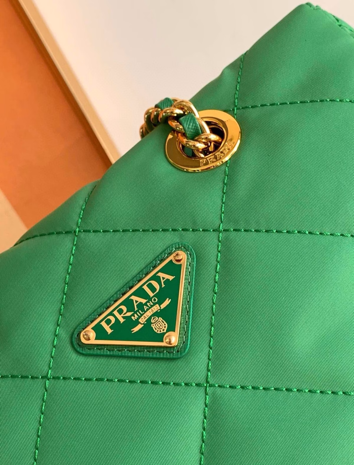 Prada Re-Edition 1995 Tote Bag in Green Re-Nylon - Image 10