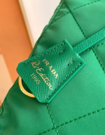 Prada Re-Edition 1995 Tote Bag in Green Re-Nylon - Image 2