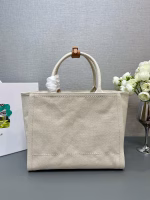 Prada Medium Blend Tote Bag in Linen - Image 8