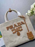 Prada Medium Blend Tote Bag in Linen - Image 7
