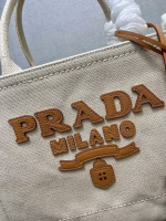Prada Medium Blend Tote Bag in Linen - Image 4