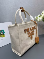 Prada Medium Blend Tote Bag in Linen - Image 10
