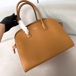 Prada Large Tote Bag in Brown Leather with Buckles - Image 7