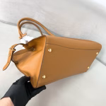 Prada Large Tote Bag in Brown Leather with Buckles - Image 5