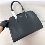 Prada Large Tote Bag in Black Leather with Buckles - Image 9