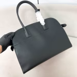 Prada Large Tote Bag in Black Leather with Buckles - Image 8