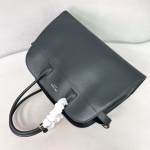 Prada Large Tote Bag in Black Leather with Buckles - Image 10