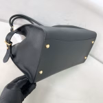 Prada Large Tote Bag in Black Leather with Buckles - Image 5