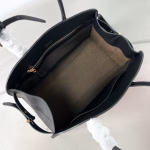 Prada Large Tote Bag in Black Leather with Buckles - Image 4