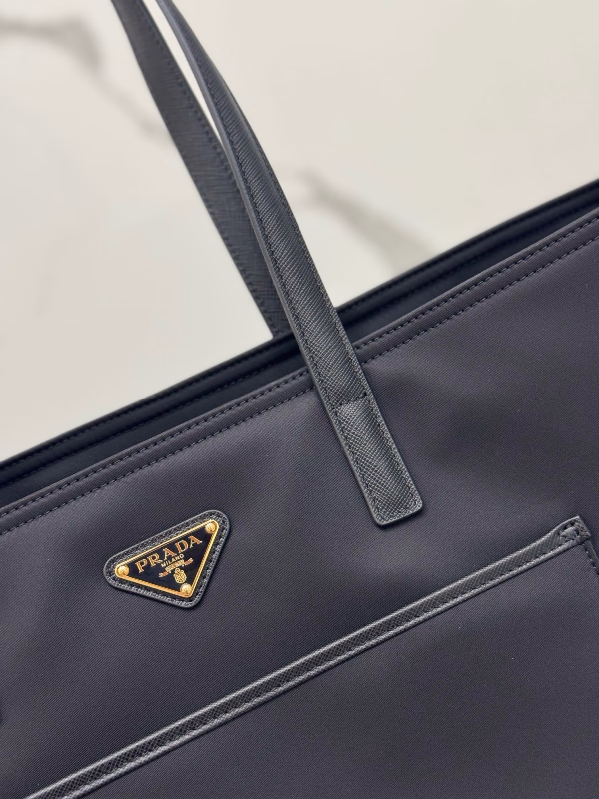 Prada Re-Edition 1978 Large Tote Bag in Black Re-Nylon - Image 8