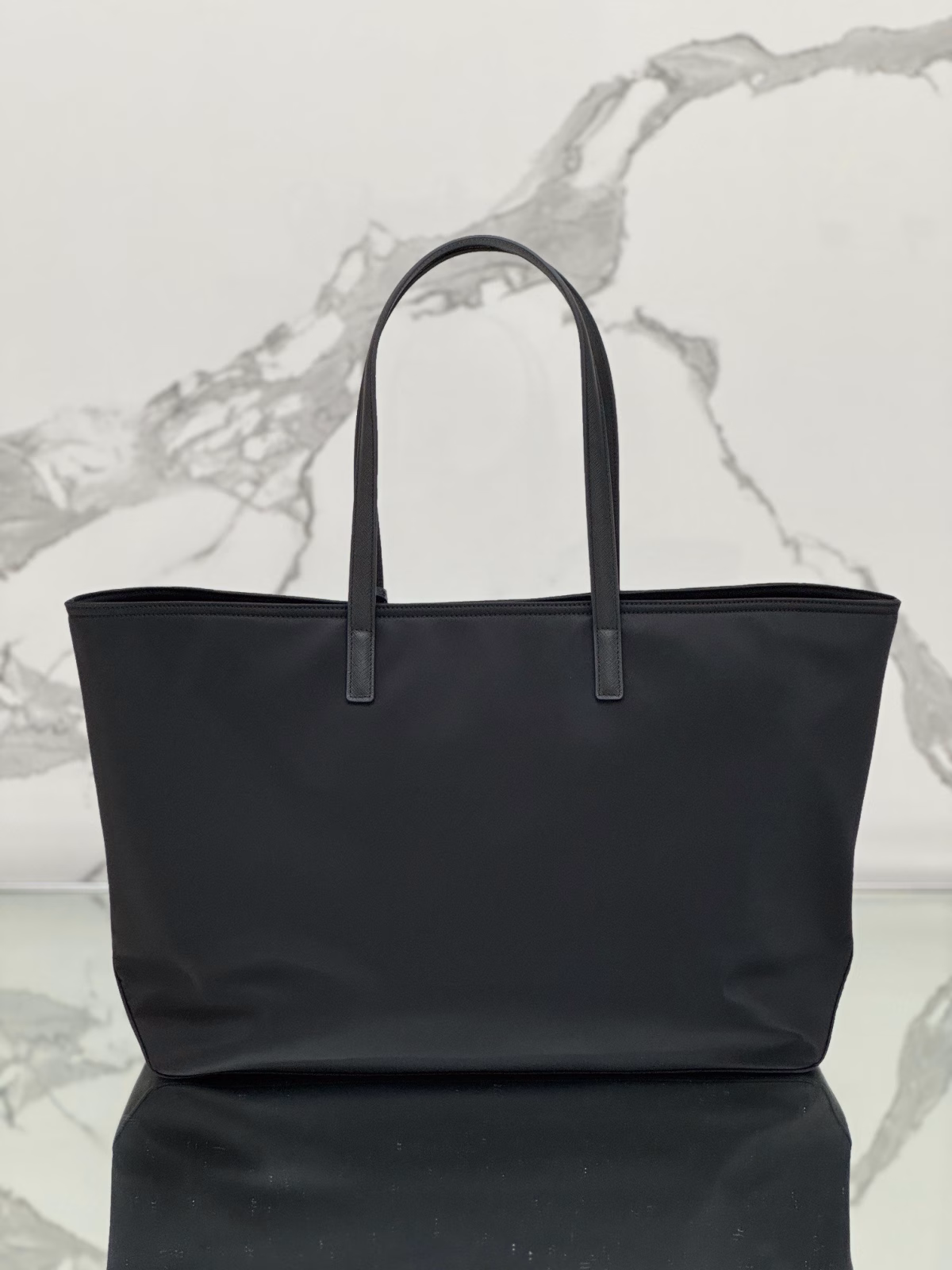 Prada Re-Edition 1978 Large Tote Bag in Black Re-Nylon - Image 3