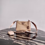 Prada Beige Nylon Re-Edition 2000 Shoulder Bag - Image 4