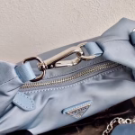 Prada Blue Nylon Re-Edition 2006 Hobo Bag - Image 2