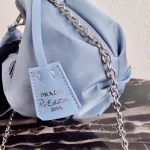 Prada Blue Nylon Re-Edition 2006 Hobo Bag - Image 4