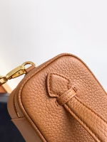 Prada Mini Vanity Bag in Brown Grained Leather - Image 3