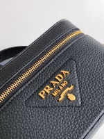 Prada Mini Vanity Bag in Black Grained Leather - Image 3