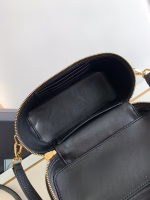 Prada Mini Vanity Bag in Black Grained Leather - Image 5