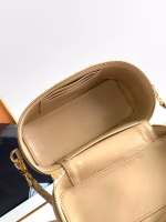 Prada Mini Vanity Bag in Sand Beige Grained Leather - Image 4