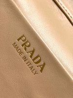 Prada Mini Vanity Bag in Sand Beige Grained Leather - Image 8