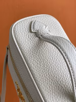 Prada Mini Vanity Bag in White Grained Leather - Image 9