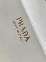 Prada Mini Vanity Bag in White Grained Leather - Image 3