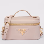 Prada Mini Vanity Bag in Light Pink Grained Leather