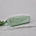 Prada Re-Edition 2005 Bag In Aqua Satin with Crystals - Image 6