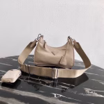 Prada Re-Edition 2005 Shoulder Bag In Beige Nylon - Image 7