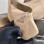 Prada Re-Edition 2005 Shoulder Bag In Beige Nylon - Image 2