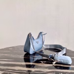 Prada Blue Nylon Re-Edition 2005 Shoulder Bag - Image 7