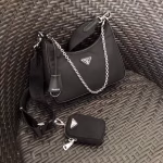 Prada Re-Edition 2005 Shoulder Bag In Black Nylon - Image 5