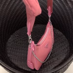 Prada Re-Edition 2005 Shoulder Bag In Pink Nylon - Image 7