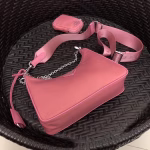 Prada Re-Edition 2005 Shoulder Bag In Pink Nylon - Image 8