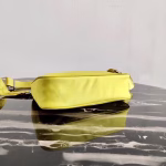 Prada Pineapple Yellow Nylon Re-Edition 2005 Shoulder Bag - Image 4
