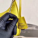 Prada Pineapple Yellow Nylon Re-Edition 2005 Shoulder Bag - Image 6