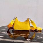 Prada Yellow Nylon Re-Edition 2005 Shoulder Bag - Image 6