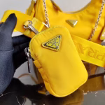 Prada Yellow Nylon Re-Edition 2005 Shoulder Bag - Image 7