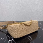Prada Re-Edition 2005 Shoulder Bag In Beige Raffia - Image 9