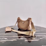 Prada Re-Edition 2005 Shoulder Bag In Beige Saffiano Leather - Image 7