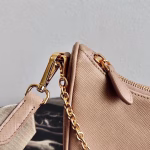 Prada Re-Edition 2005 Shoulder Bag In Beige Saffiano Leather - Image 8