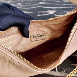 Prada Re-Edition 2005 Shoulder Bag In Beige Saffiano Leather - Image 4