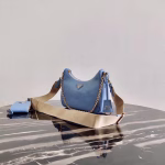 Prada Re-Edition 2005 Shoulder Bag In Blue Saffiano Leather - Image 6